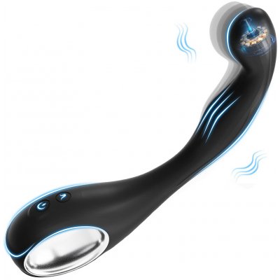 SuperLove Prostate Vibrator Black – Zboží Dáma