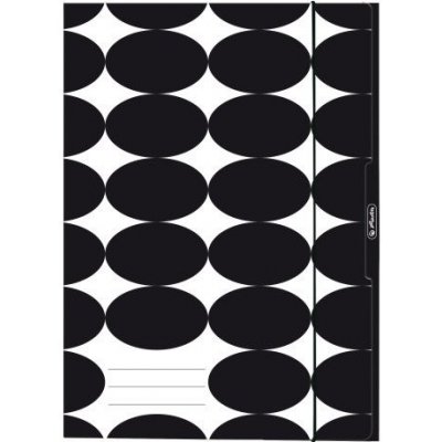 Herlitz 3 chlopně A4 s gumou Just Black 50040315 – Zboží Dáma