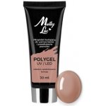 MollyLac Poly gel Hema/di-Hema free Li ght Brown 30 ml – Sleviste.cz
