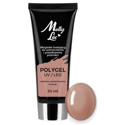 MollyLac Poly gel Hema/di-Hema free Li ght Brown 30 ml – Sleviste.cz