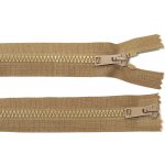 KOH-I-NOOR Kostěný zip no.5 rozepínací dvoucestný 100cm tmavě béžový – Hledejceny.cz