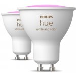 Hue sada 2x LED žárovka WACA GU10 4,2W 400lm 2000K-6500K RGB CRI80 IP20 – Zboží Živě