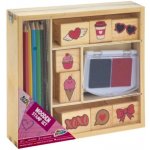 Grafix Dřevěná razítka v boxu pastelky – Sleviste.cz