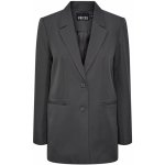 Pieces dlouhé sako Šedá – Zboží Dáma