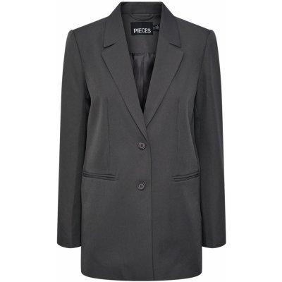 Pieces dlouhé sako Šedá – Zboží Dáma