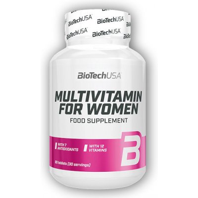 BioTech USA Multivitamin For Women 60 kapslí – Hledejceny.cz
