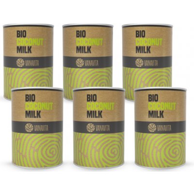 VanaVita BIO Kokosové mléko 6 x 400 ml – Sleviste.cz