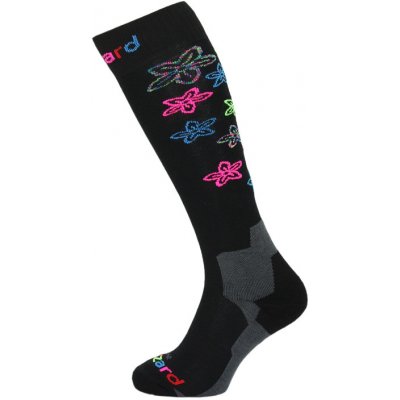 BLIZZARD Viva Flowers ski socks juniorblack flowers Mix