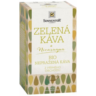 Sonnentor Zelená Káva bio nepražená 18 x 3 g – Hledejceny.cz