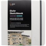 Etchr Lab Skicák Etchr Sketchbook Portrét cold press 20,3×20,3cm – Zboží Mobilmania