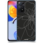 Pouzdro ACOVER Xiaomi Redmi Note 11 Pro 5G s motivem Line Flower I – Zboží Mobilmania