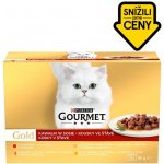 Gourmet Gold cat Multipack kousky ve šťávě 12 x 85 g – Zboží Mobilmania