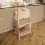 Ourbaby Montessori učící věž kitchen helper white bílá – Zboží Dáma