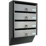 Rottner Depot 4 poštovní schránka stříbrno-černá – Sleviste.cz