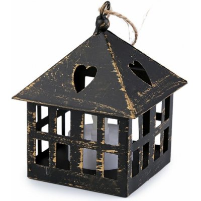 Prima-obchod Kovová lucerna svítící k zavěšení, barva 4 černá – Zboží Dáma