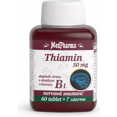MedPharma Thiamin vitamin B1 50 mg 67 tablet – Hledejceny.cz