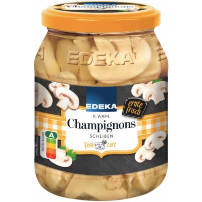 Edeka Žampiony krájené 330 g – Zboží Mobilmania