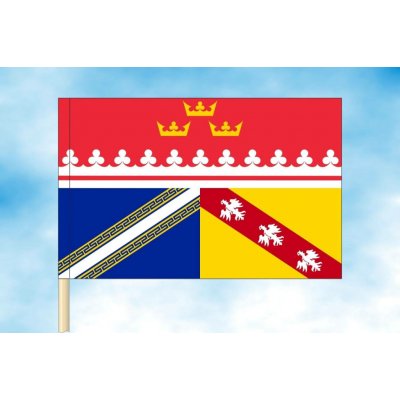 LIBEA, s.r.o. Grand Est vlajka Rozměr: 30×45 cm, Uchycení: Návlek na žerď – Hledejceny.cz