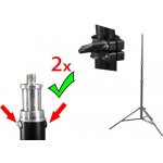Stativ W-803, pro studiové světlo-blesk 242cm 25-22-19mm – Zboží Živě