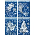Anděl Okenní fólie vánoční s glitry kometa 38 x 30 cm – Hledejceny.cz