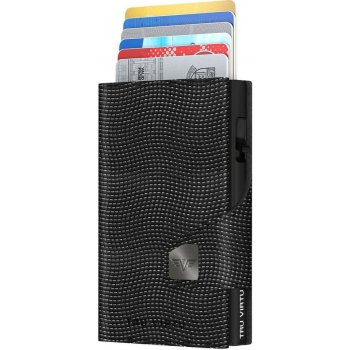 TRU VIRTU Wallet Click & Slide leather Black Lizzard