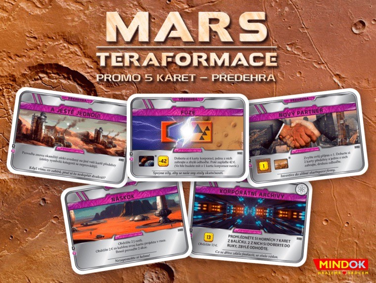 Mindok Mars: Předehra 5 promo karet