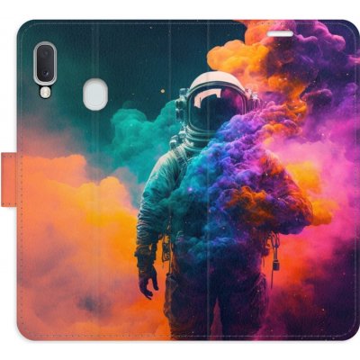 Pouzdro iSaprio Flip s kapsičkami na karty - Astronaut in Colours 02 Samsung Galaxy A20e