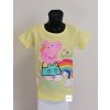 Dětské tričko dívčí tričko Peppa Pig Pepina žluté