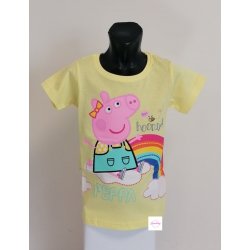 dívčí tričko Peppa Pig Pepina žluté