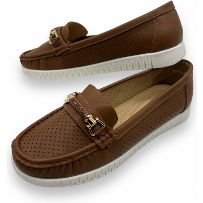 Modern World Dámské mokasíny hnědé – Zboží Dáma