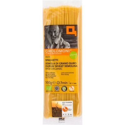 Girolomoni Těstoviny špagety celozrnné semolinové Bio 0,5 kg – Sleviste.cz