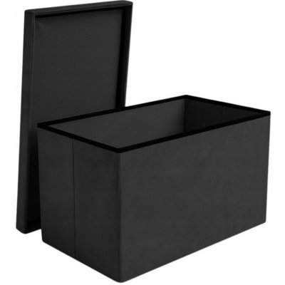 Ruhhy 25995 Taburet skládací látkový, 80 kg, 60 x 30 x 30 cm, černá – Sleviste.cz