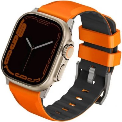 UNIQ Linus Apple Watch Series 1/2/3/4/5/6/7/8/SE/SE2/Ultra 42/44/45/49mm Airosoft Silicone volt orange UNIQ-49MM-LINUSVORG – Zbozi.Blesk.cz