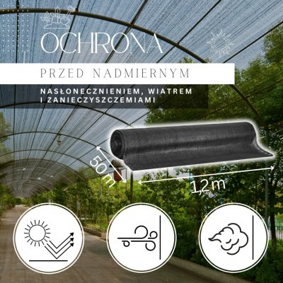 Springos stínící tkanina 90 % 1,2 x 50 m SN0029 zelená – HobbyKompas.cz
