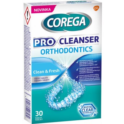 Corega Pro Cleanser Orthodontics 30 ks – Zboží Mobilmania