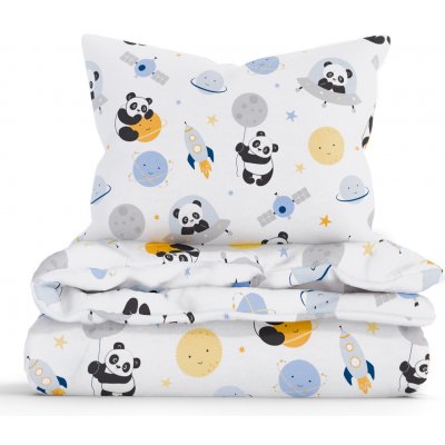 MKLuzkoviny.cz bavlna povlečení Renforcé Vesmírná panda 140x200 70x90 – Hledejceny.cz