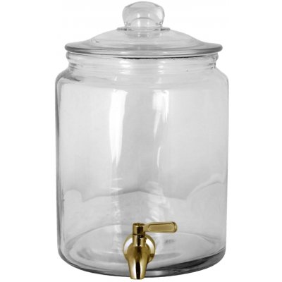 Strömshaga Nádoba na limonádu Tap Brass 6 l čirá barva sklo kov – Zbozi.Blesk.cz