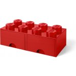 LEGO® Úložný box 250 x 502 x 181 se šuplíky červená – Zboží Dáma