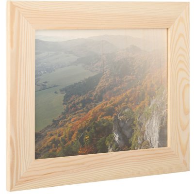 ČistéDřevo Dřevěný fotorámeček na zeď 31 x 25 cm – Zbozi.Blesk.cz