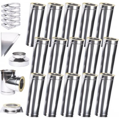 Solid izolovaný komín Slim Plus 1,0 180mm 15m – Zboží Dáma