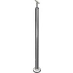 Hahn Steel Konfigurátor - nerezový sloupek Ø42,4mm - bez výplně, AISI 304 na nakloněnou rovinu Výška sloupku: 1070mm, Úhel šikminy: 15° – Zboží Mobilmania
