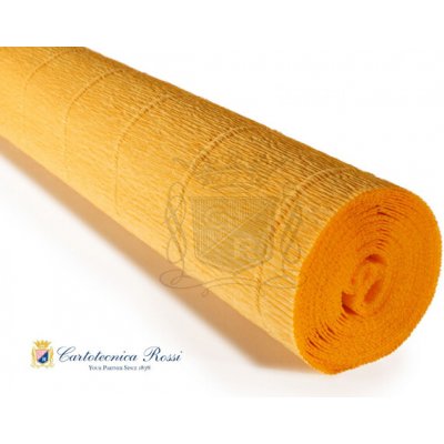 Italský krepový papír Cartotecnica Rossi 140g (50 x 250cm) - světle oranžová 976 – Sleviste.cz