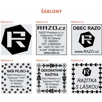 RAZO Štoček do razítka 38 x 38 mm (S-538) – Zboží Živě