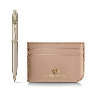 Sheaffer 100 Champagne G2937751-2 Emily in Paris GT sada kuličkové pero + pouzdro na karty – Zboží Živě