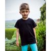 Kojenecké tričko a košilka Dětské tričko krátký rukáv ČERNÁ