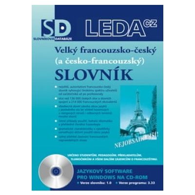 LEDA Velký francouzsko-český (a česko-francouzský) slovník - elektronická verze pro PC - S. Lyer, V. Vlasák – Zbozi.Blesk.cz