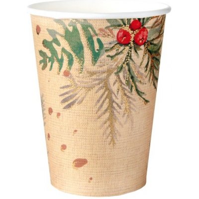 Santex Kelímky papírové vánoční větvičky 270 ml – Hledejceny.cz