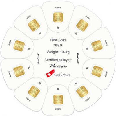 Argor-Heraeus Deutschland GmbH Zlatý slitek GoldSeed 10x1g – Hledejceny.cz