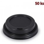 WIMEX Víčko vypouklé černé pro papírové kelímky Ø 73 mm – Zboží Dáma