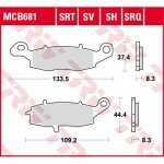 Přední brzdové destičky TRW / Lucas Suzuki SFV 650 Gladius, ABS 2009 - 2016 směs SRQ | Zboží Auto